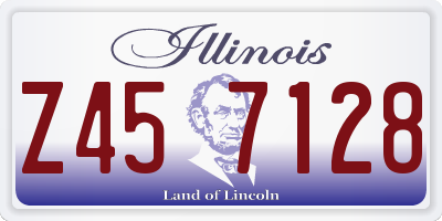 IL license plate Z457128
