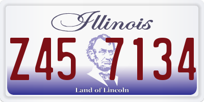 IL license plate Z457134