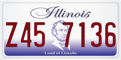 IL license plate Z457136