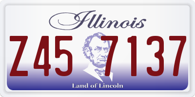 IL license plate Z457137