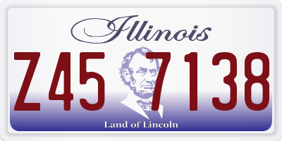 IL license plate Z457138