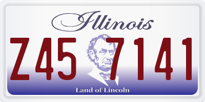 IL license plate Z457141