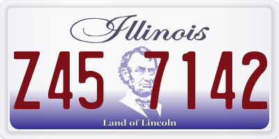 IL license plate Z457142