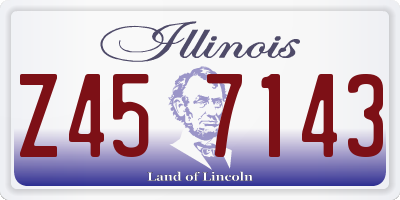 IL license plate Z457143