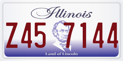 IL license plate Z457144