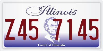 IL license plate Z457145