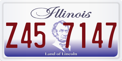 IL license plate Z457147