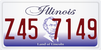 IL license plate Z457149