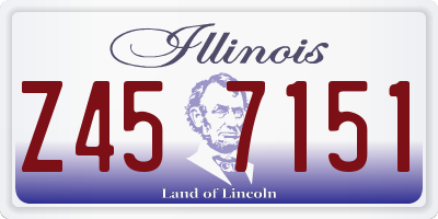 IL license plate Z457151