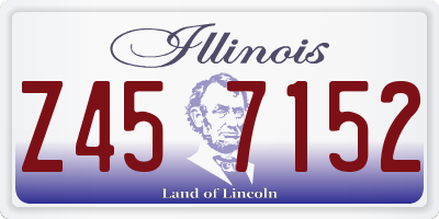 IL license plate Z457152