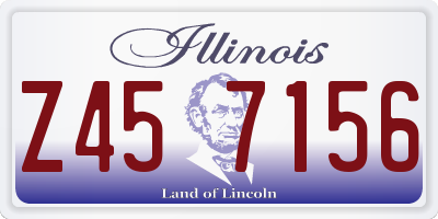 IL license plate Z457156