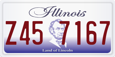 IL license plate Z457167