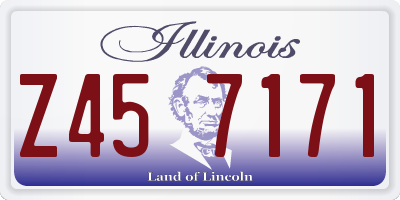 IL license plate Z457171