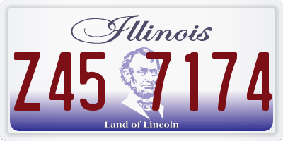 IL license plate Z457174