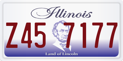 IL license plate Z457177