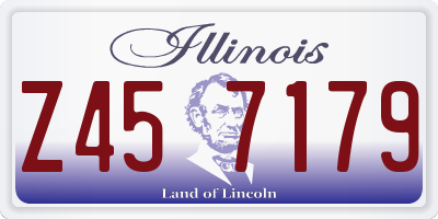 IL license plate Z457179