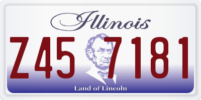 IL license plate Z457181