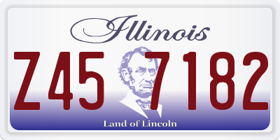 IL license plate Z457182