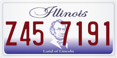 IL license plate Z457191