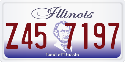 IL license plate Z457197