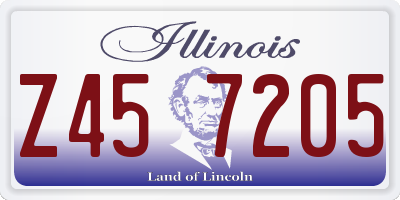 IL license plate Z457205
