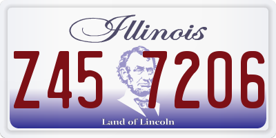IL license plate Z457206