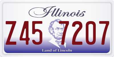 IL license plate Z457207