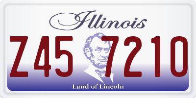 IL license plate Z457210