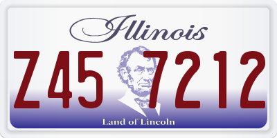 IL license plate Z457212