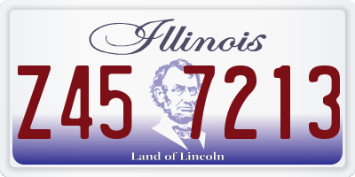 IL license plate Z457213