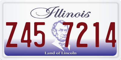 IL license plate Z457214