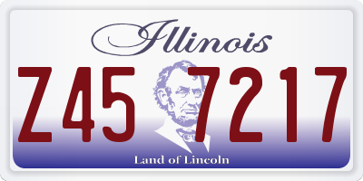IL license plate Z457217