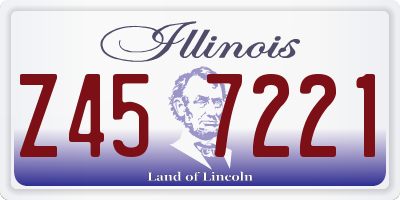 IL license plate Z457221
