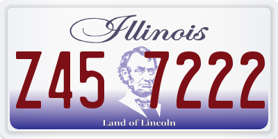 IL license plate Z457222