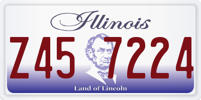 IL license plate Z457224