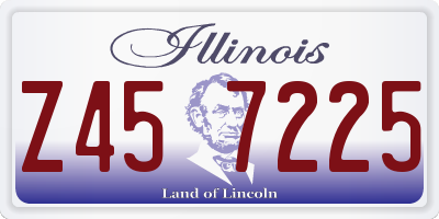 IL license plate Z457225