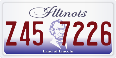 IL license plate Z457226