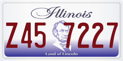 IL license plate Z457227