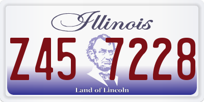 IL license plate Z457228