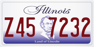 IL license plate Z457232
