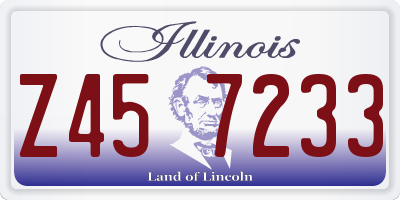 IL license plate Z457233