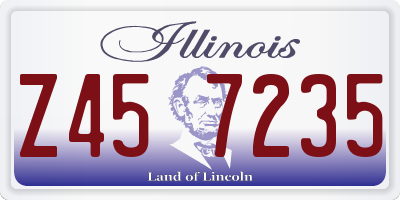 IL license plate Z457235