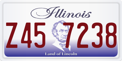 IL license plate Z457238