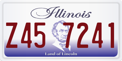 IL license plate Z457241