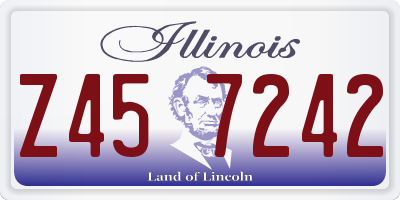 IL license plate Z457242