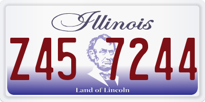 IL license plate Z457244