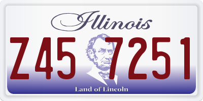 IL license plate Z457251