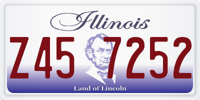 IL license plate Z457252