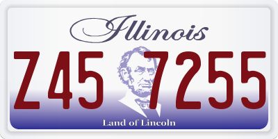 IL license plate Z457255