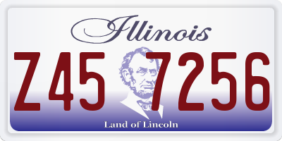IL license plate Z457256